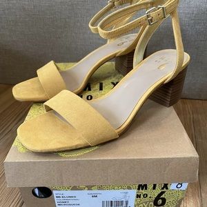 Mix No. 6 Yellow Block Heel Sandal 8